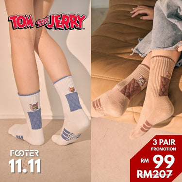 Tom and Jerry Battle of Tom & Jerry FOOTER Socks TJ02