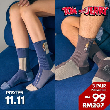 Tom and Jerry Nibbles and Jerry FOOTER Socks TJ07