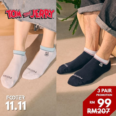 Tom and Jerry Spike Tyke Dog FOOTER Socks TJ10