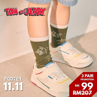 Tom and Jerry Tom Sweet Adventure FOOTER Socks TJ06K (Kids)
