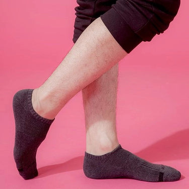 Plain Colour Monochrome Counter Air Cushion Socks T31L