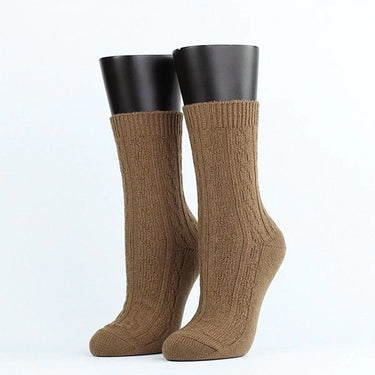 Plain Lightweight Casual Wool Socks W189M