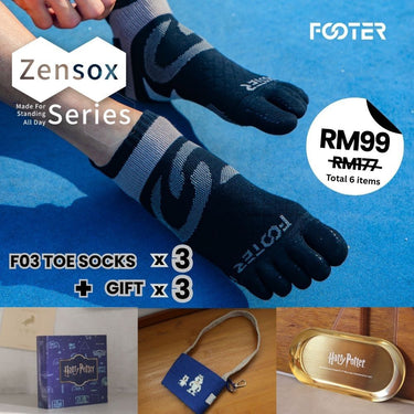 FOOTER Zensox Essentials Pack – 3 Socks (F03) Just RM99 + FREE GIFT