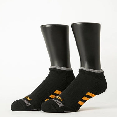 Light Pressure Three-Line Sports Ankle Socks With Thick Cushioning T104L