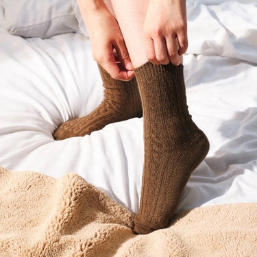 Plain Lightweight Casual Wool Socks W189M