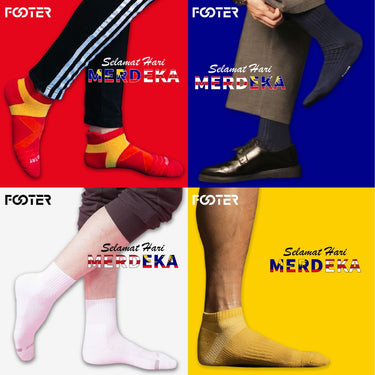 Merdeka Color 4-Pair Socks Bundle｜Jalur Gemilang Edition | RM236 → Now RM83.10