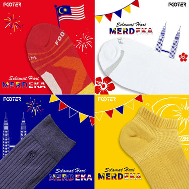 Merdeka Color 4-Pair Socks Bundle｜Jalur Gemilang Edition | RM236 → Now RM83.10