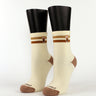 Q251 Micro Molecular Anti-Bacterial Milk Tea Socks