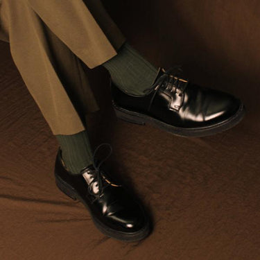 Q53 Double Needle Embroidery Gentleman's Socks