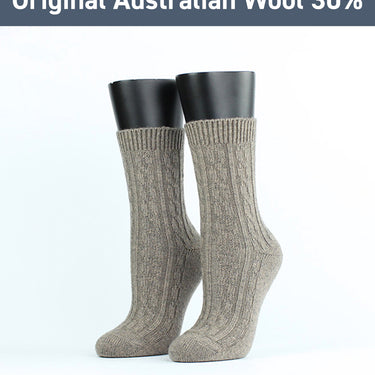 Plain Lightweight Casual Wool Socks W189M